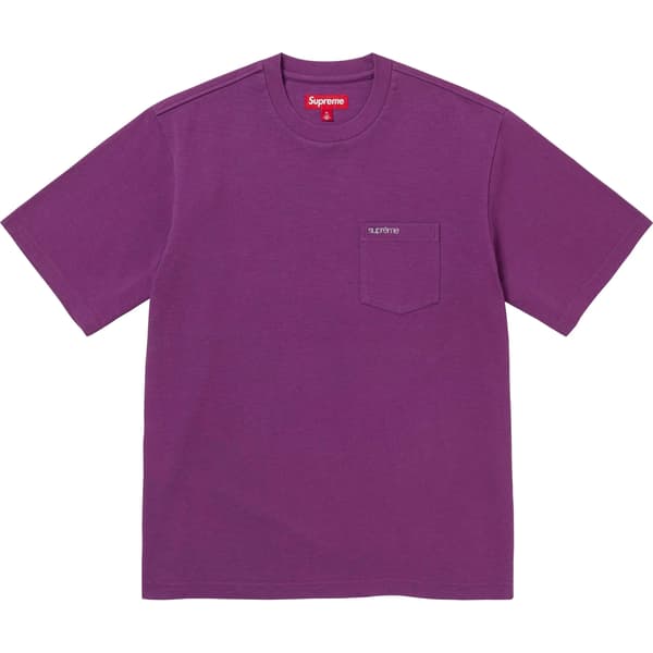 Supreme S/S Pocket Tee - Purple (front)
