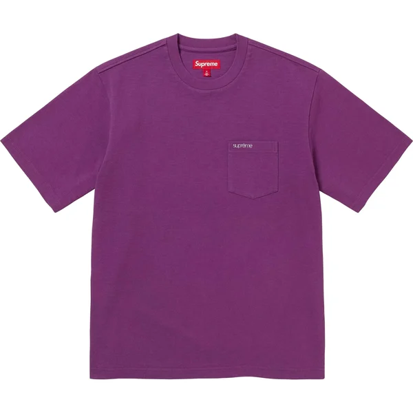 Supreme S/S Pocket Tee - Purple (front)