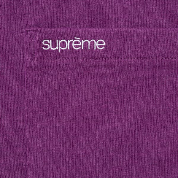 Supreme S/S Pocket Tee - Purple (front)