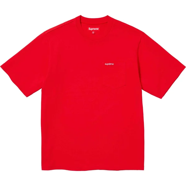 Supreme S/S Pocket Tee - Red (front)
