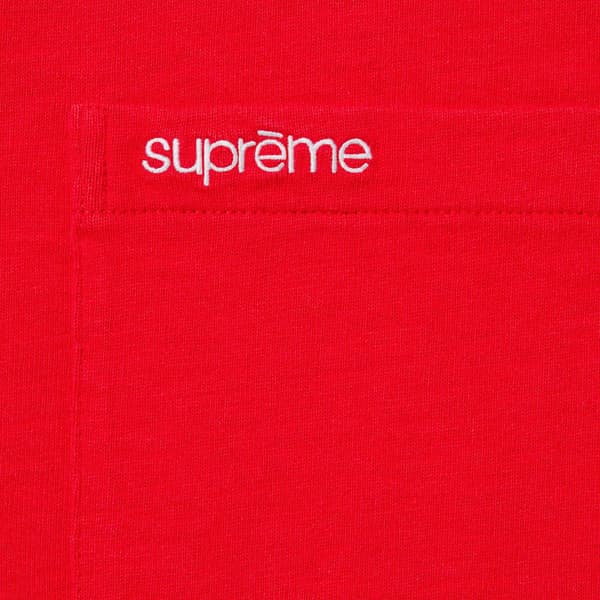 Supreme S/S Pocket Tee - Red (front)