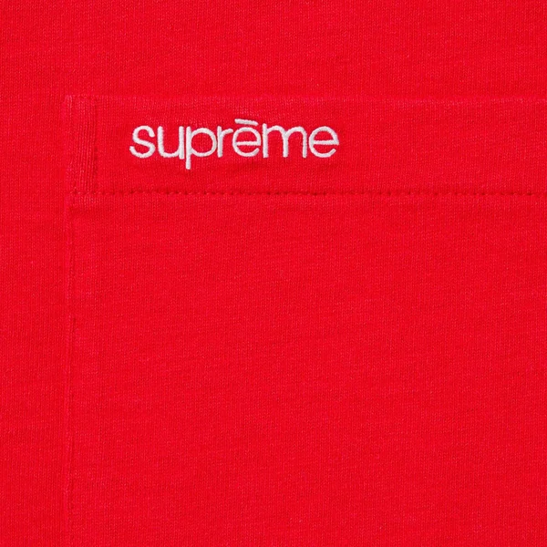 Supreme S/S Pocket Tee - Red (front)