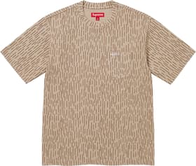 Supreme S/S Pocket Tee Tan Raindrop