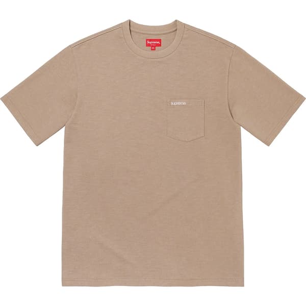 Supreme S/S Pocket Tee - Taupe (front)