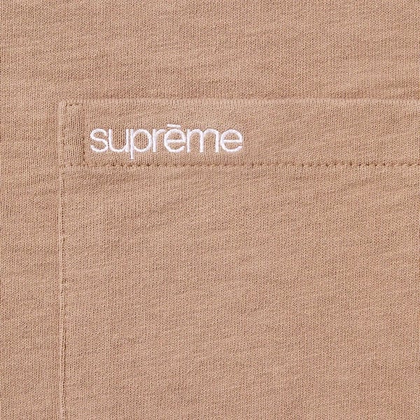 Supreme S/S Pocket Tee - Taupe (front)