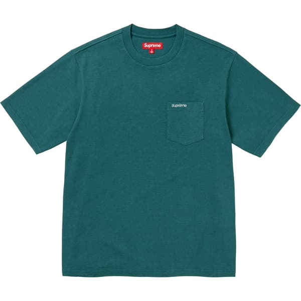 Supreme S/S Pocket Tee - Teal (front)