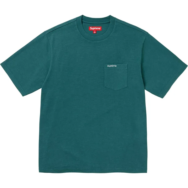 Supreme S/S Pocket Tee - Teal (front)