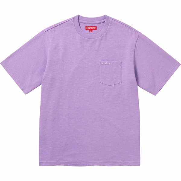 Supreme S/S Pocket Tee - Violet (front)