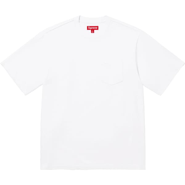 Supreme S/S Pocket Tee - White (front)