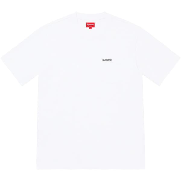 Supreme S/S Pocket Tee - White (front)