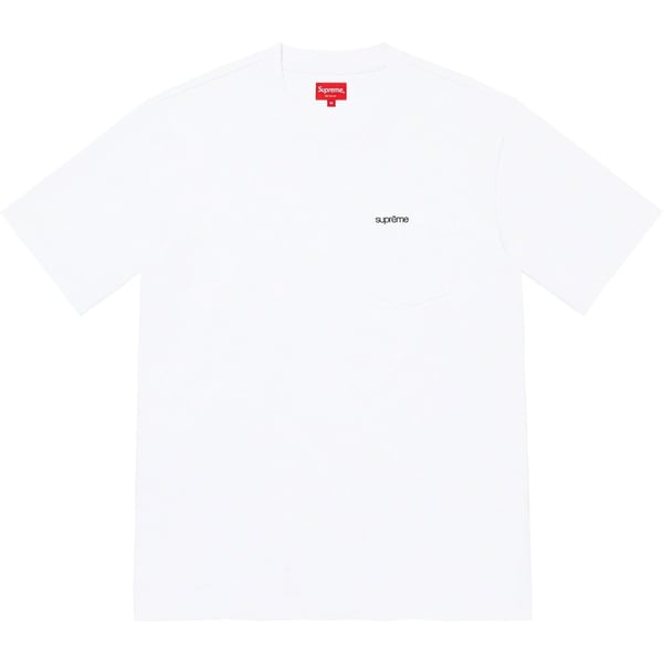 Supreme S/S Pocket Tee - White (front)