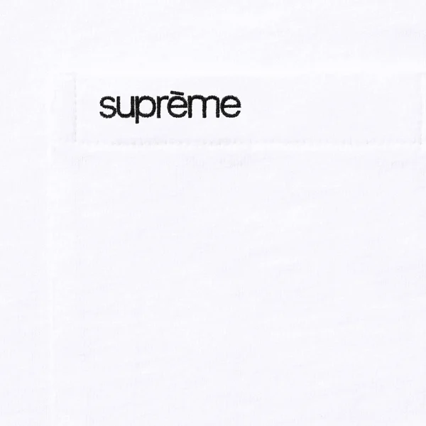 Supreme S/S Pocket Tee - White (front)
