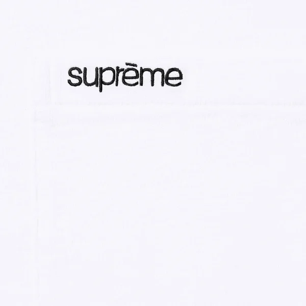 Supreme S/S Pocket Tee - White (front)