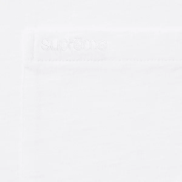 Supreme S/S Pocket Tee - White (front)