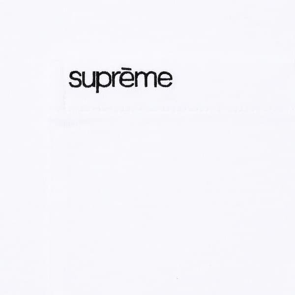 Supreme S/S Pocket Tee - White (front)