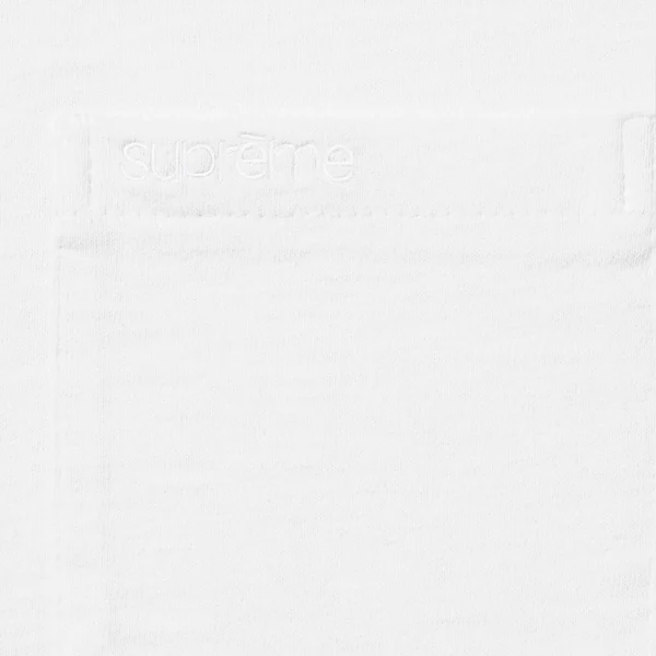 Supreme S/S Pocket Tee - White (front)