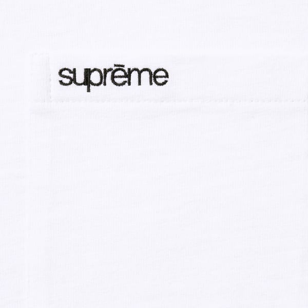 Supreme S/S Pocket Tee - White (front)