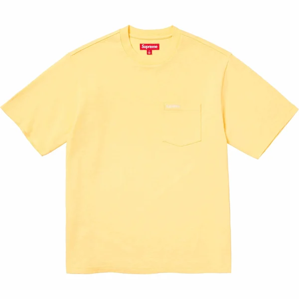 Supreme S/S Pocket Tee - Yellow (front)