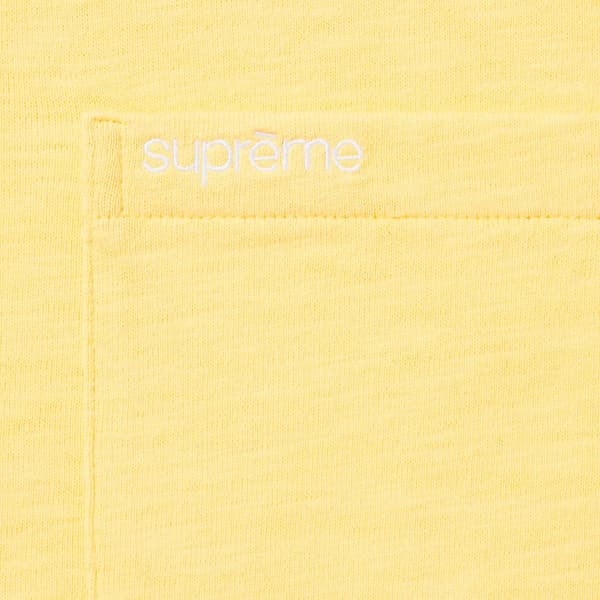 Supreme S/S Pocket Tee - Yellow (front)