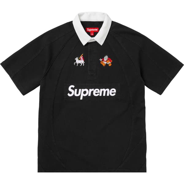 Supreme S/S Rugby - Black (front)