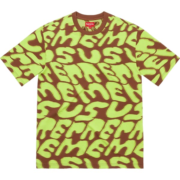 Supreme Stacked Intarsia S/S Top - Brown (front)