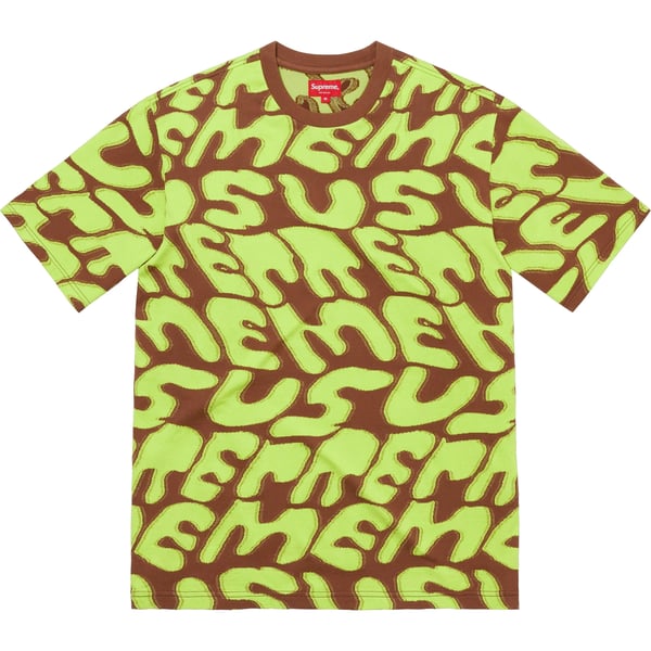 Supreme Stacked Intarsia S/S Top - Brown (front)