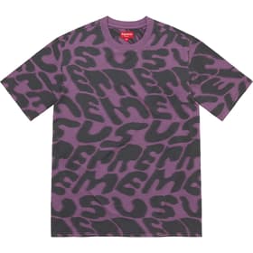 Supreme Stacked Intarsia S/S Top Dusty Purple