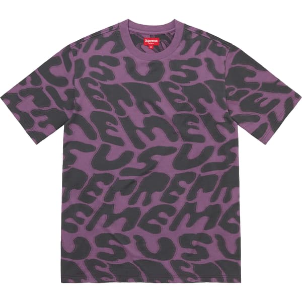 Supreme Stacked Intarsia S/S Top - Dusty Purple (front)