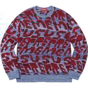 Supreme Stacked Sweater Blue