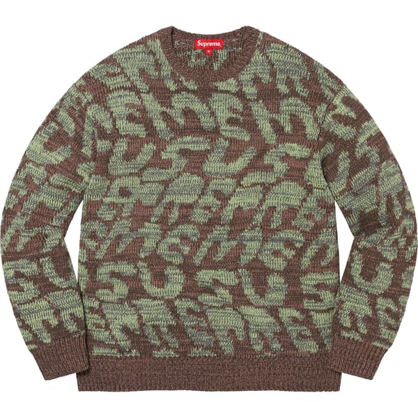 Supreme Stacked Sweater - Brown (front)