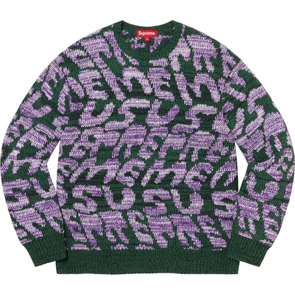 Supreme Stacked Sweater - Green (front)
