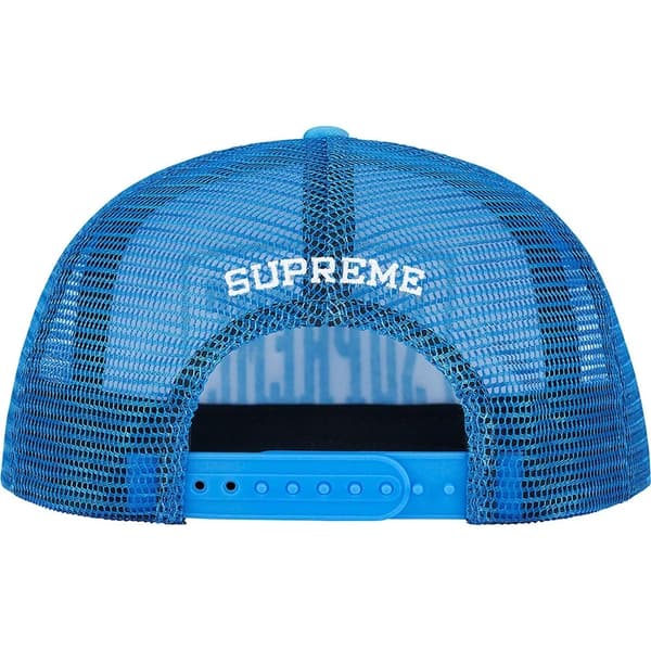 Supreme Stamped Mesh Back 5-Panel - Light Blue (front)