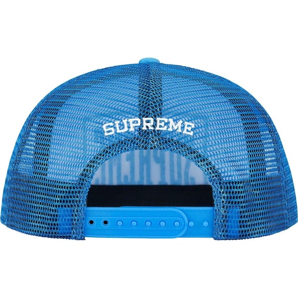 Supreme Stamped Mesh Back 5-Panel - Light Blue (front)