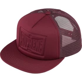 Supreme Stamped Mesh Back 5-Panel Maroon