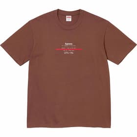 Supreme Standard Tee Brown