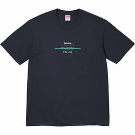 Supreme Standard Tee Navy