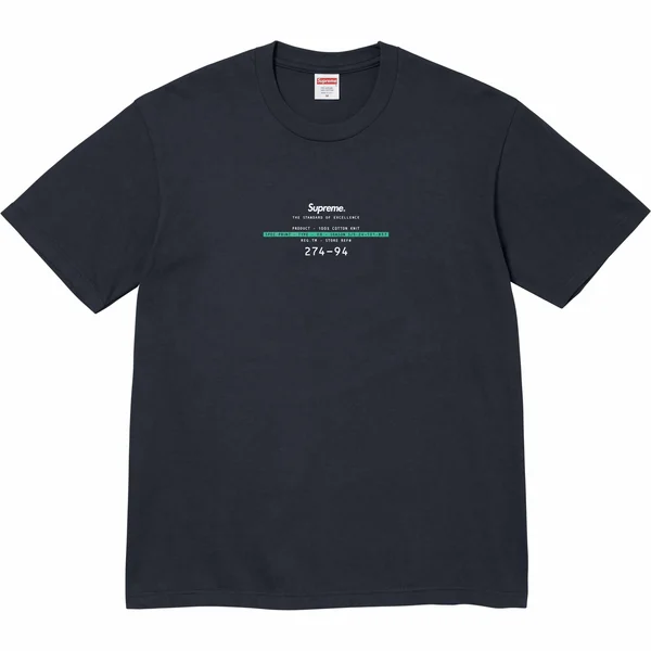 Supreme Standard Tee - Navy (front)