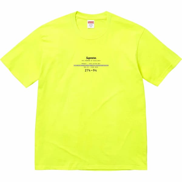 Supreme Standard Tee - Yellow (front)
