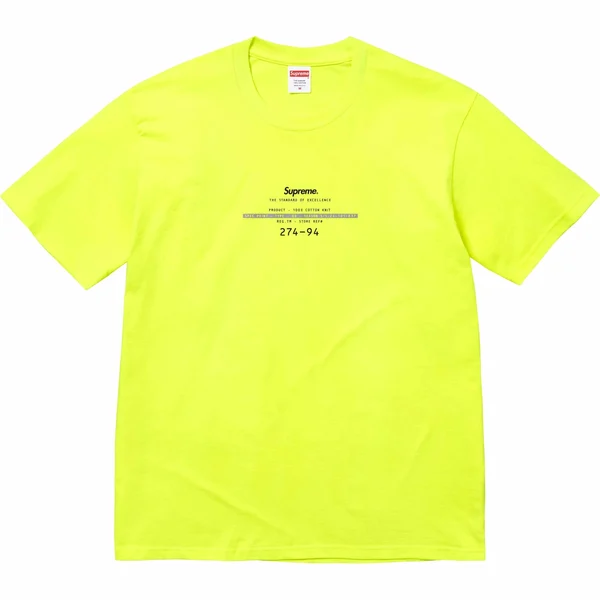 Supreme Standard Tee - Yellow (front)