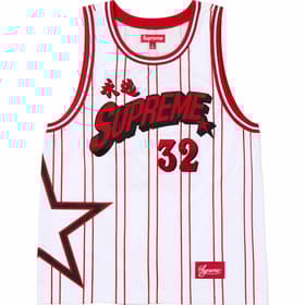 Supreme Star Basketball Jersey White