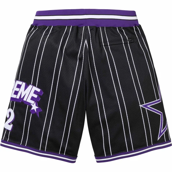 Supreme Star Basketball Short - Black (front)
