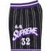 Supreme Star Basketball Short - Black (front)