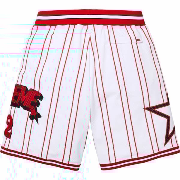 Supreme Star Basketball Short - White (front)