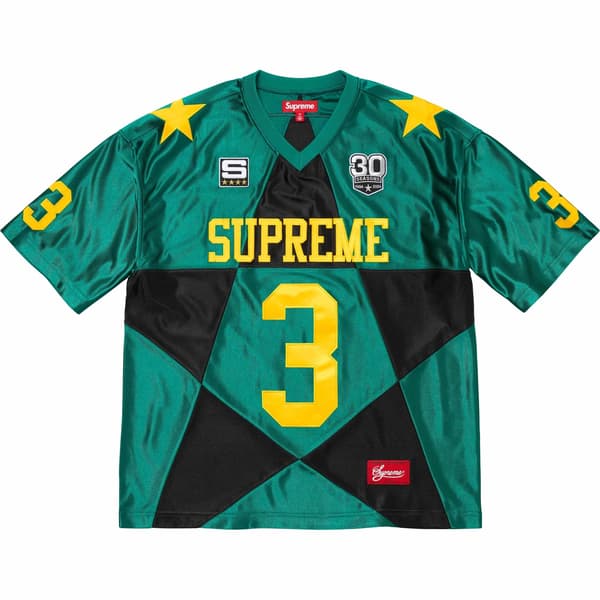 Supreme Star Football Jersey - Dark Green (front)
