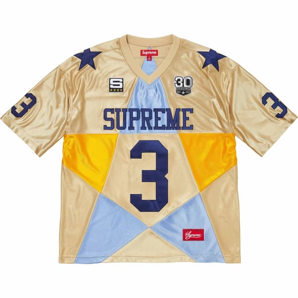 Supreme Star Football Jersey - Gold (front)