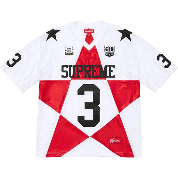 Supreme Star Football Jersey - White (front)