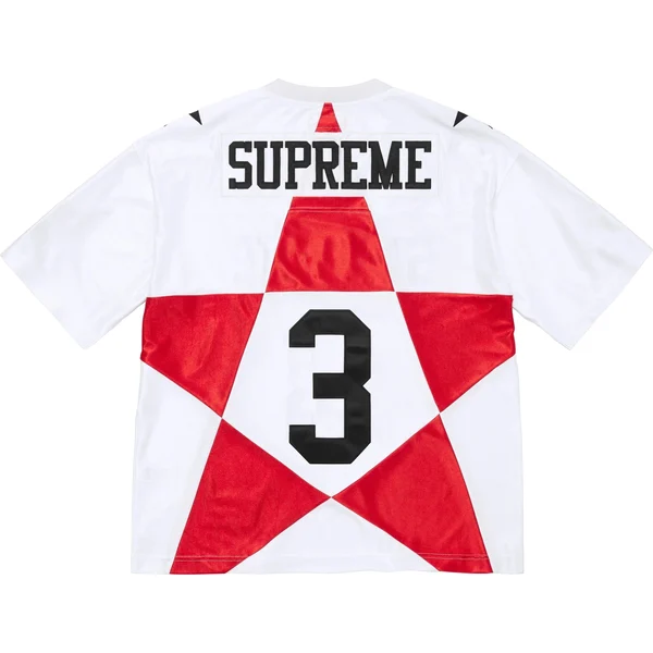 Supreme Star Football Jersey - White (front)