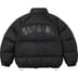 Supreme Star Sleeve Down Puffer Jacket - Black (front)