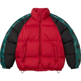 Supreme Star Sleeve Down Puffer Jacket Red