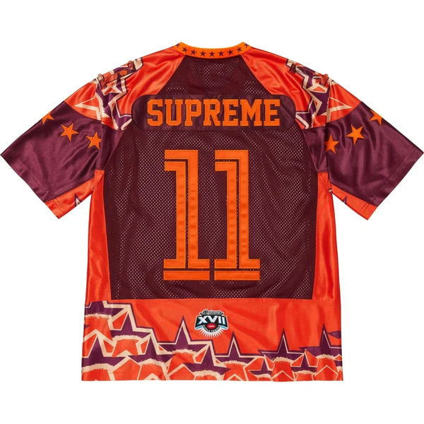 Supreme Stars Football Jersey - Orange (front)